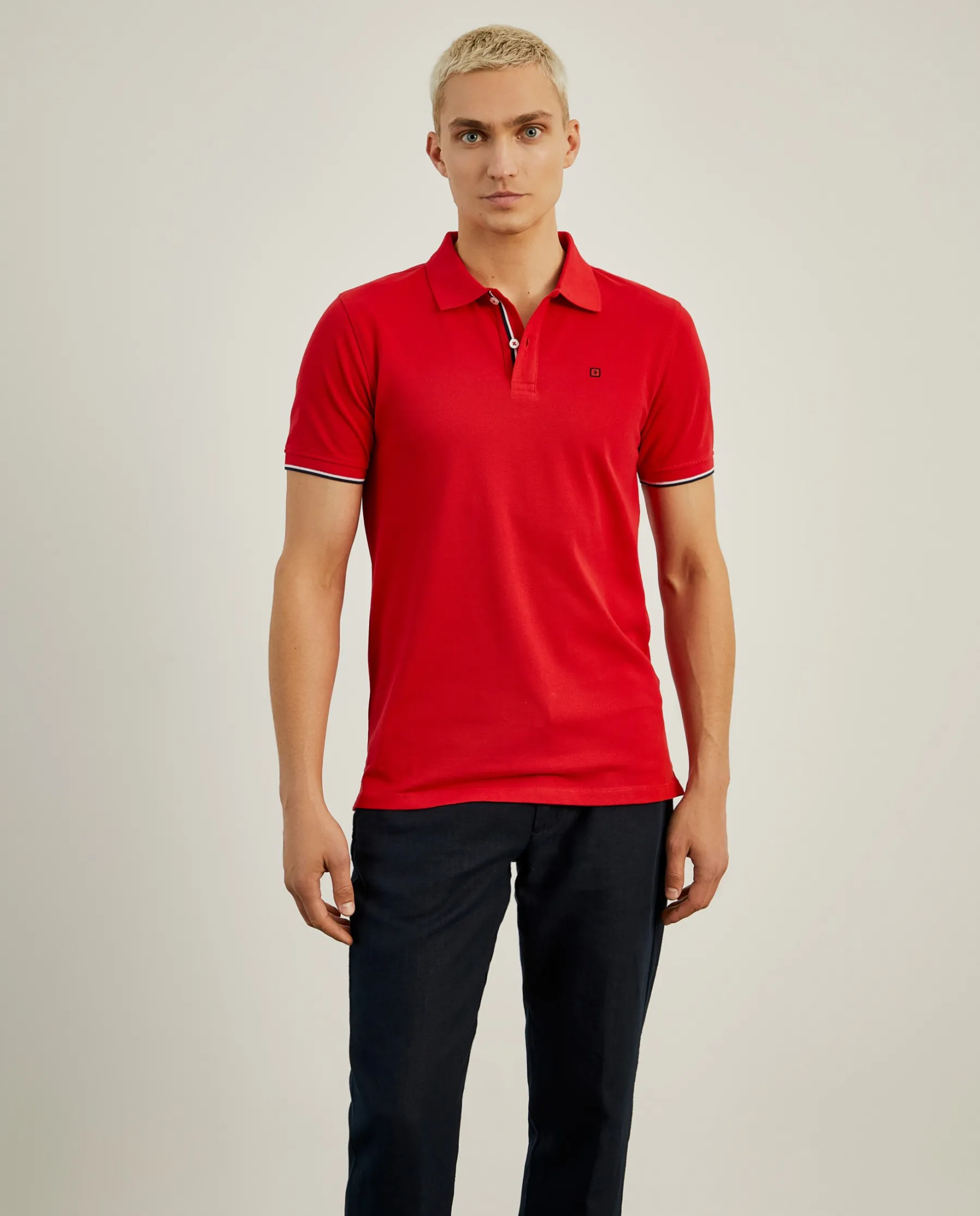LION OF PORCHES Polos^Polo piqué slim fit em algodão