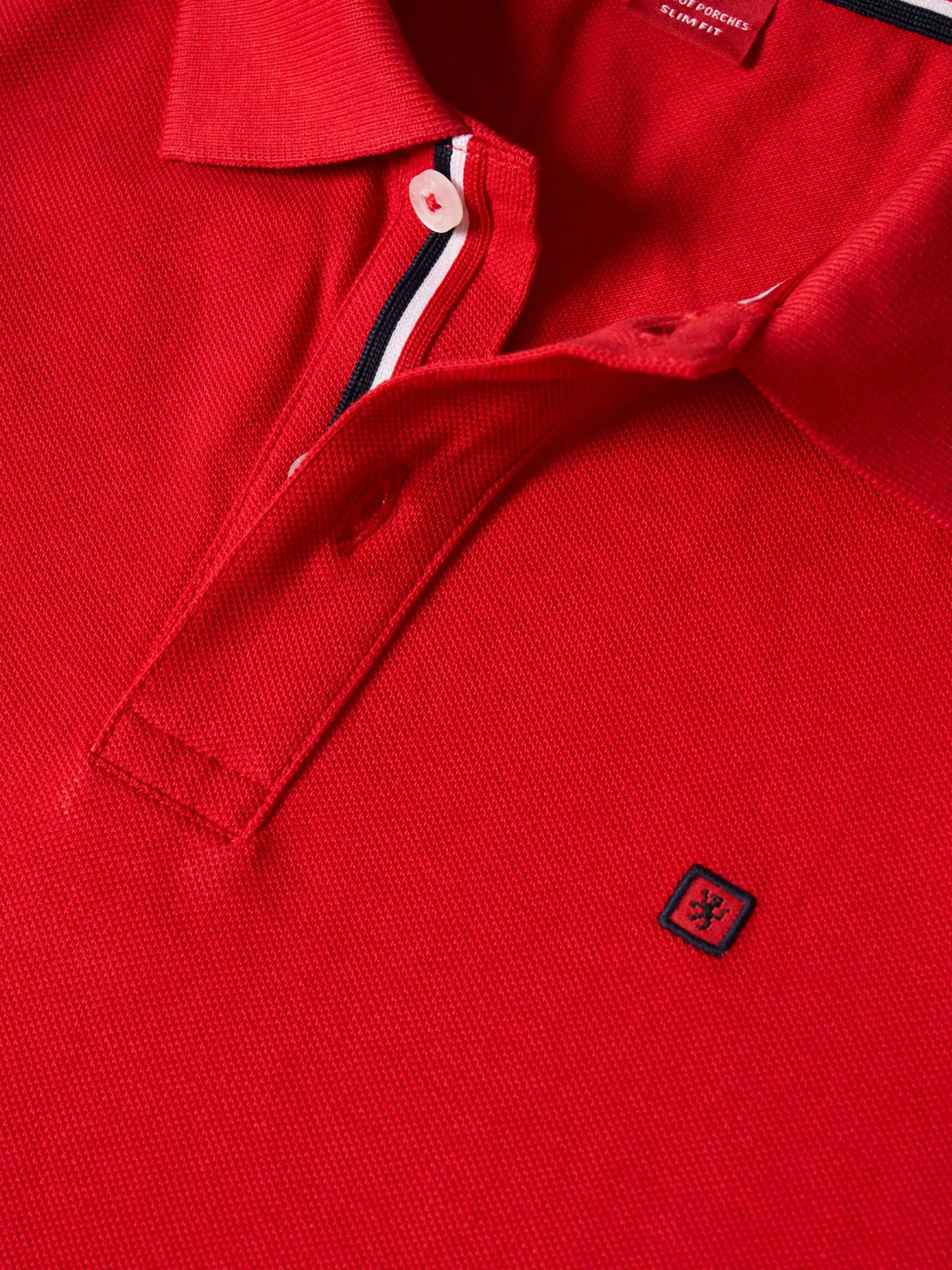 LION OF PORCHES Polos^Polo piqué slim fit em algodão