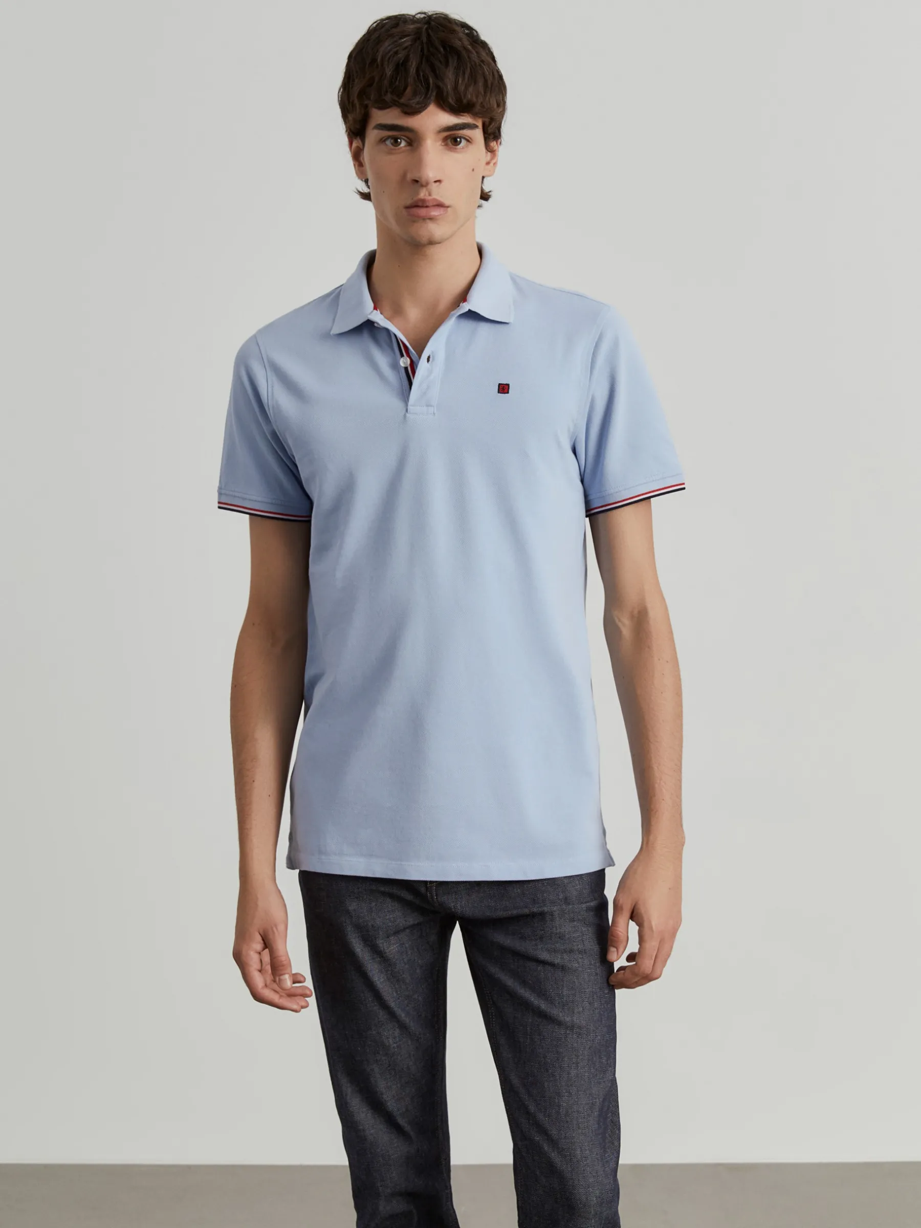 LION OF PORCHES Polos^Polo piqué slim fit em algodão