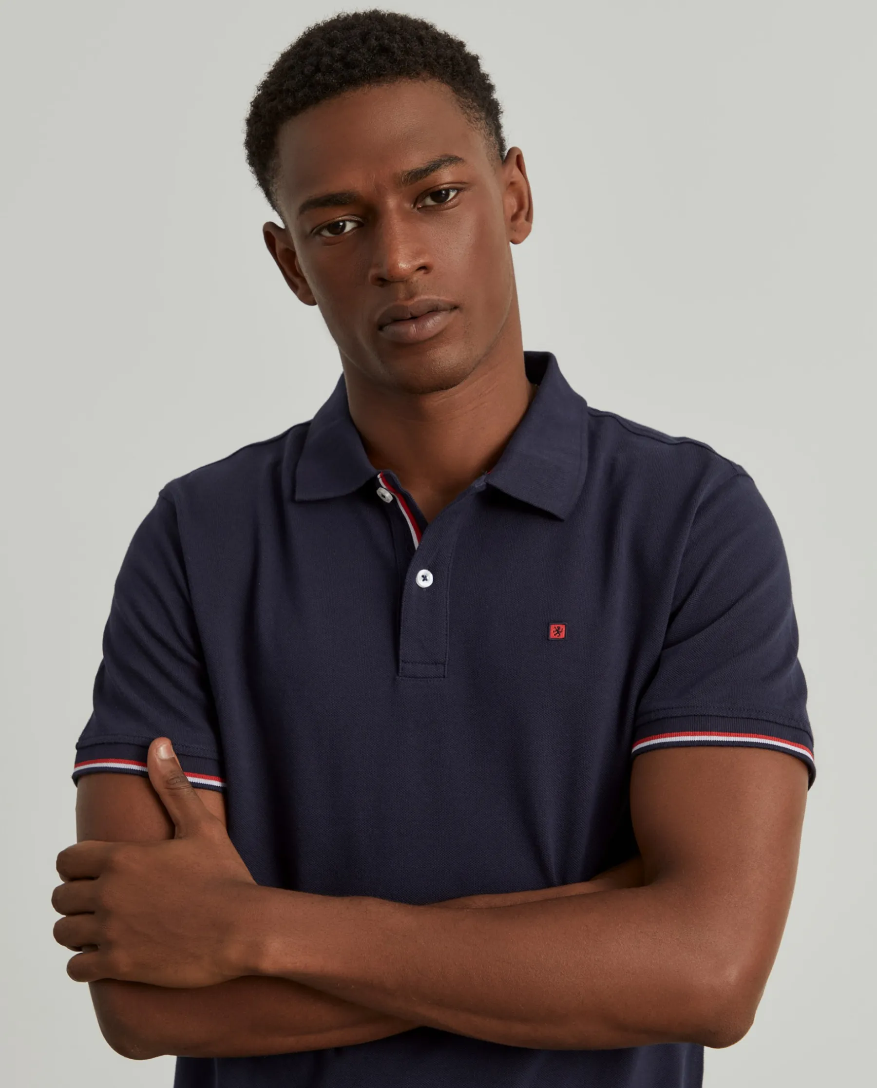 LION OF PORCHES Polos^Polo piqué slim fit em algodão