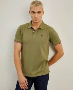LION OF PORCHES Polos^Polo piqué slim fit em algodão