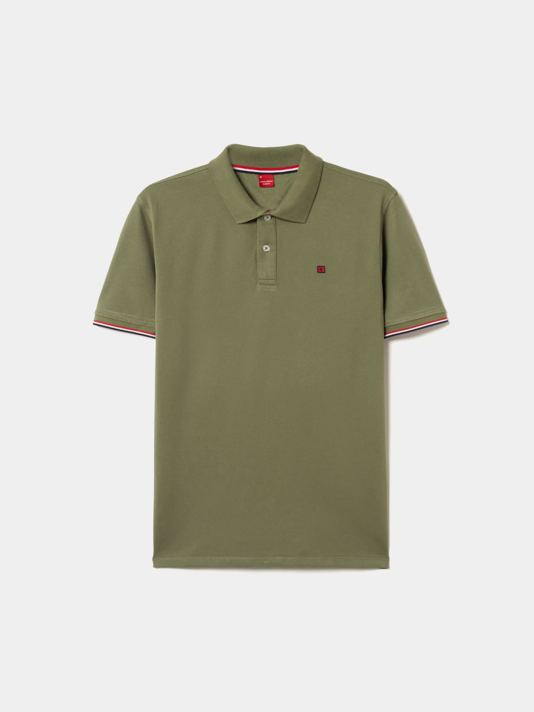 LION OF PORCHES Polos^Polo piqué slim fit em algodão