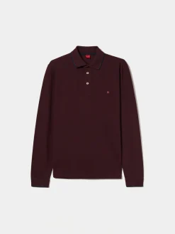 LION OF PORCHES Polos^Polo piqué slim fit manga comprida