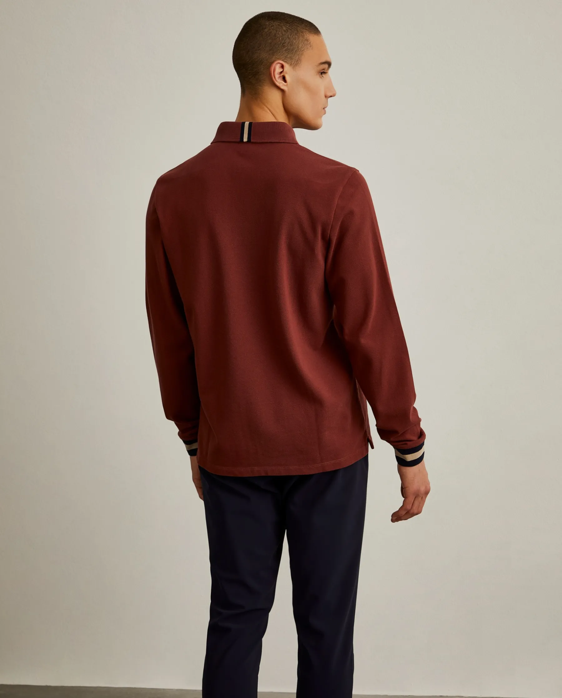 LION OF PORCHES Polos^Polo regular fit de manga comprida