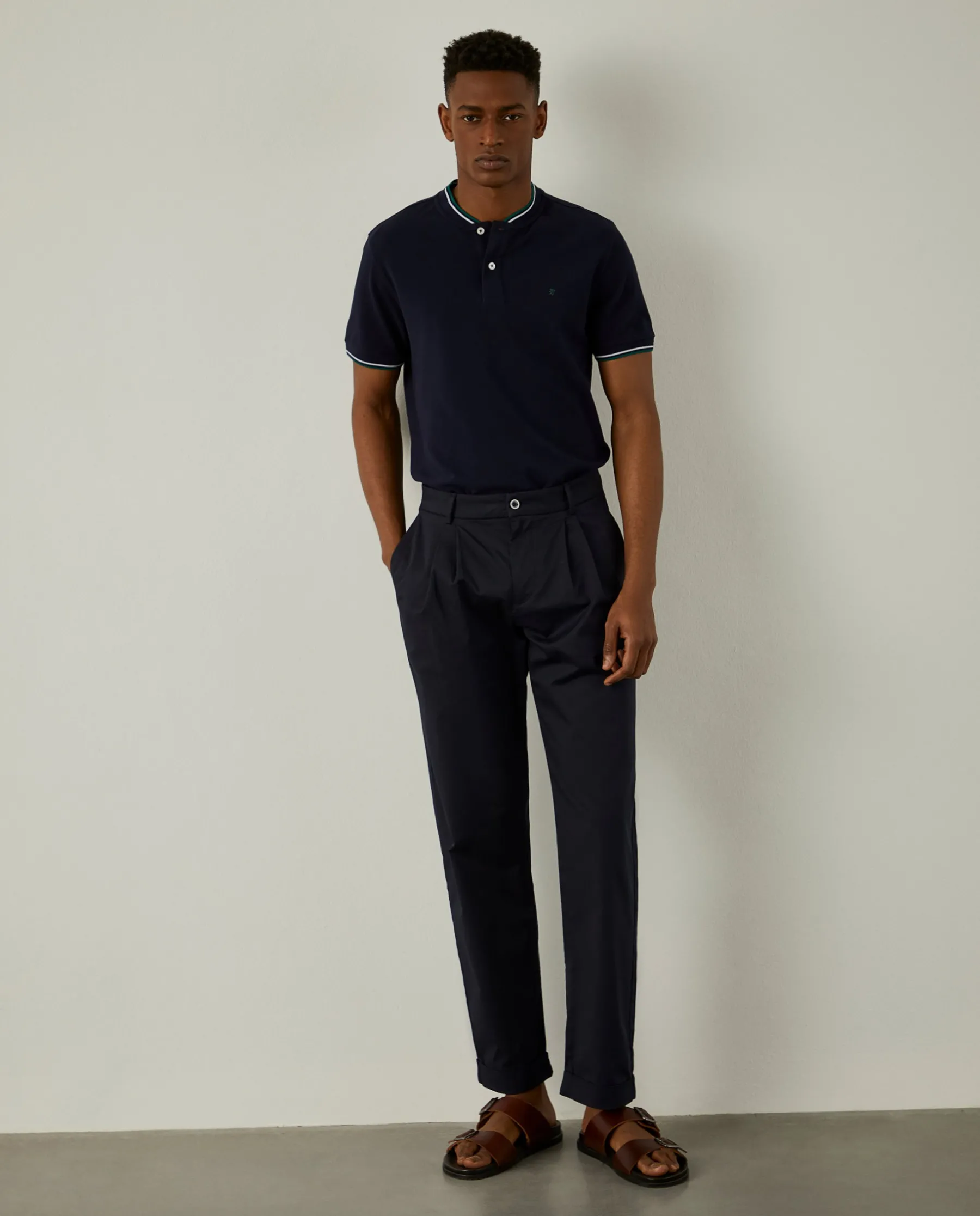 LION OF PORCHES Polos^Polo slim fit 100% algodão