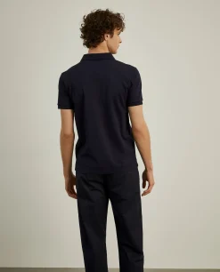 LION OF PORCHES Polos^Polo slim fit com bolso em contraste