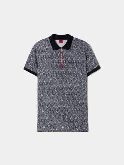 LION OF PORCHES Polos^Polo slim fit com padrão de flores