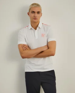 LION OF PORCHES Polos^Polo slim fit com risca em contraste
