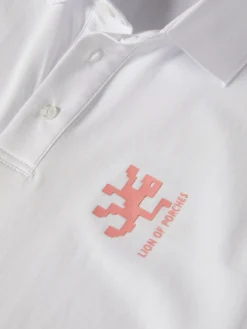 LION OF PORCHES Polos^Polo slim fit com risca em contraste