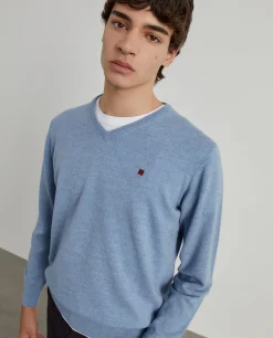 LION OF PORCHES Pullovers^Pullover de lã decote em bico