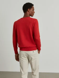 LION OF PORCHES Pullovers^Pullover de lã decote em V