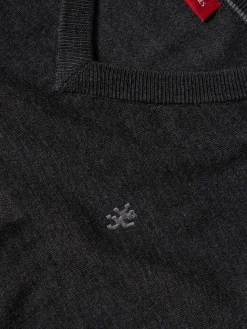 LION OF PORCHES Pullovers^Pullover de lã decote em V