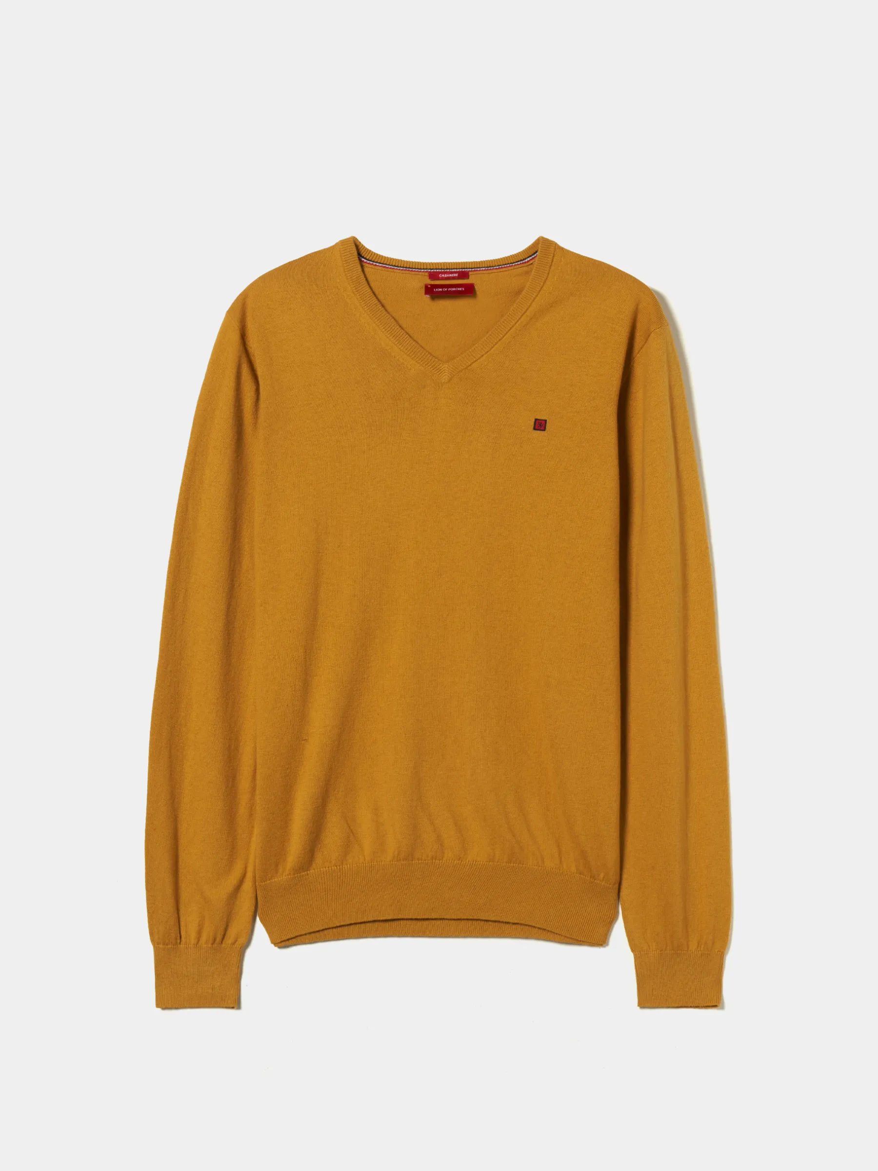 LION OF PORCHES Pullovers^Pullover decote em V algodão e caxemira