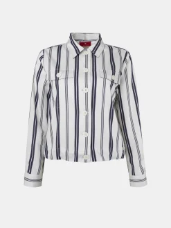 MULHER LION OF PORCHES Camisas^Sobrecamisa com riscas e cintura ajustável