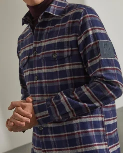 LION OF PORCHES Regular Fit^Sobrecamisa em xadrez