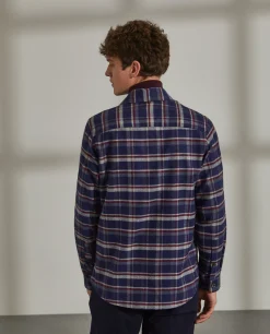 LION OF PORCHES Regular Fit^Sobrecamisa em xadrez