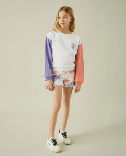 LION OF PORCHES Camisolas^Sweater colorblock em algodão