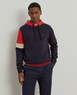 LION OF PORCHES Sweats^Sweater com capuz color block
