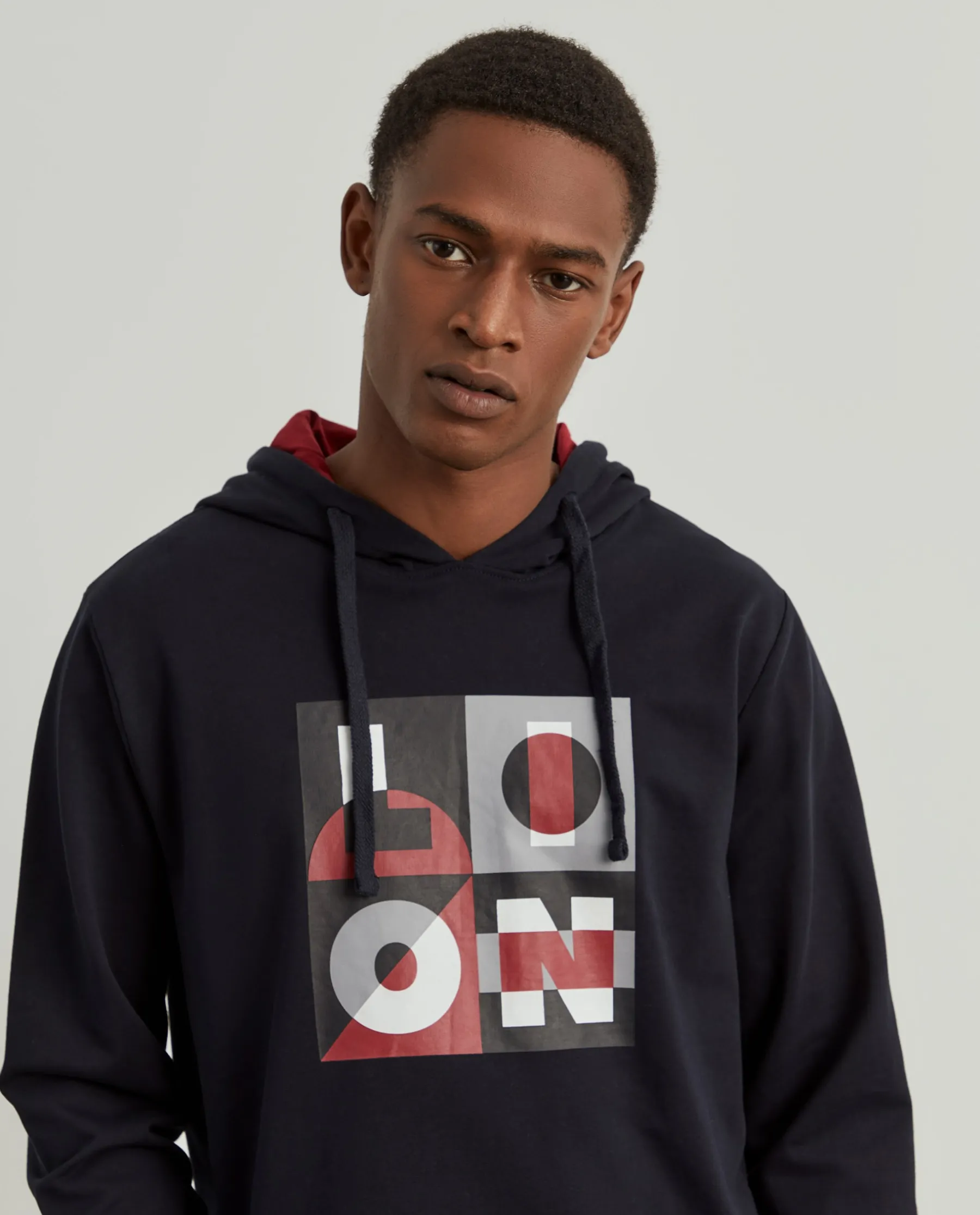 LION OF PORCHES Sweats^Sweater com estampado e capuz