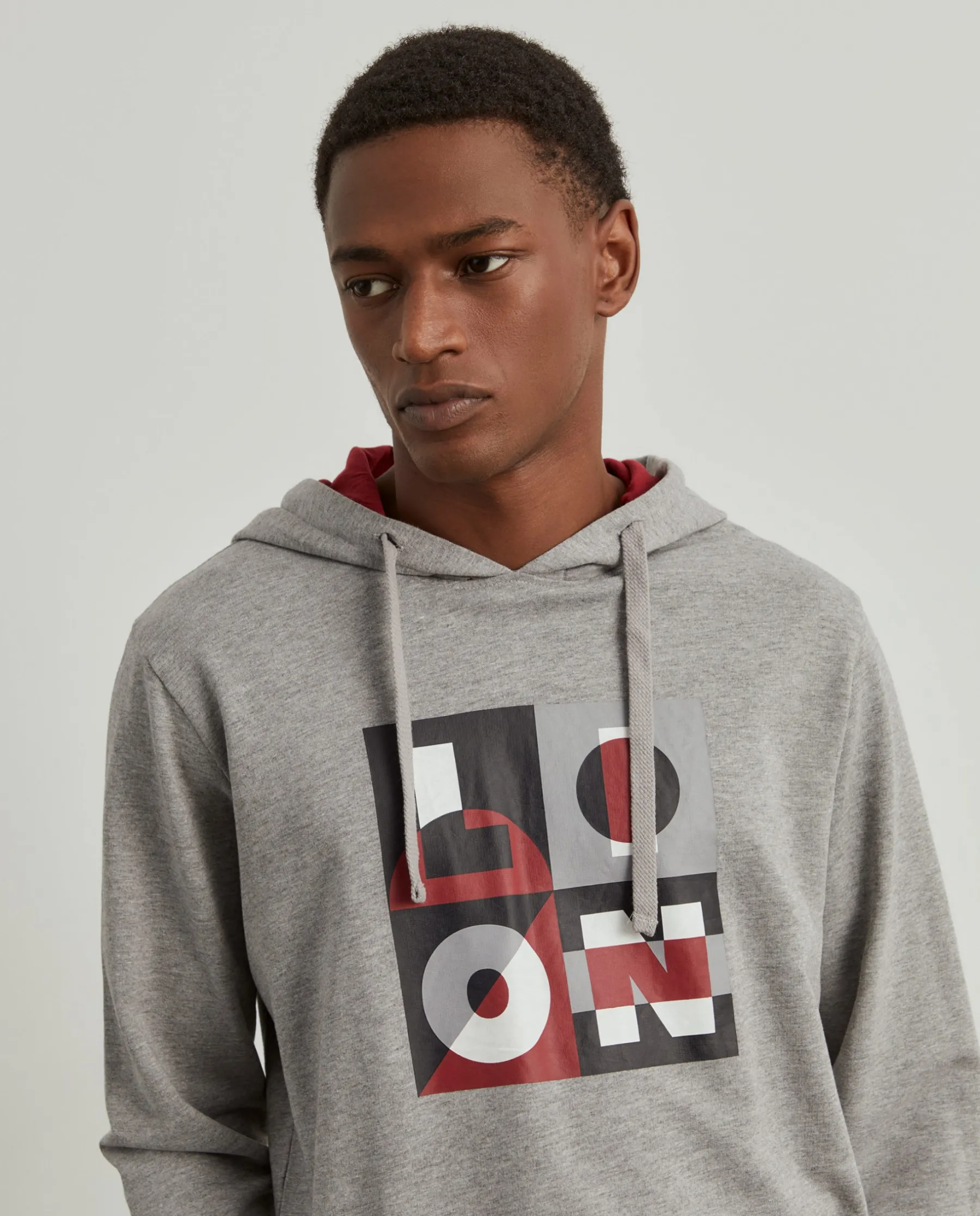 LION OF PORCHES Sweats^Sweater com estampado e capuz