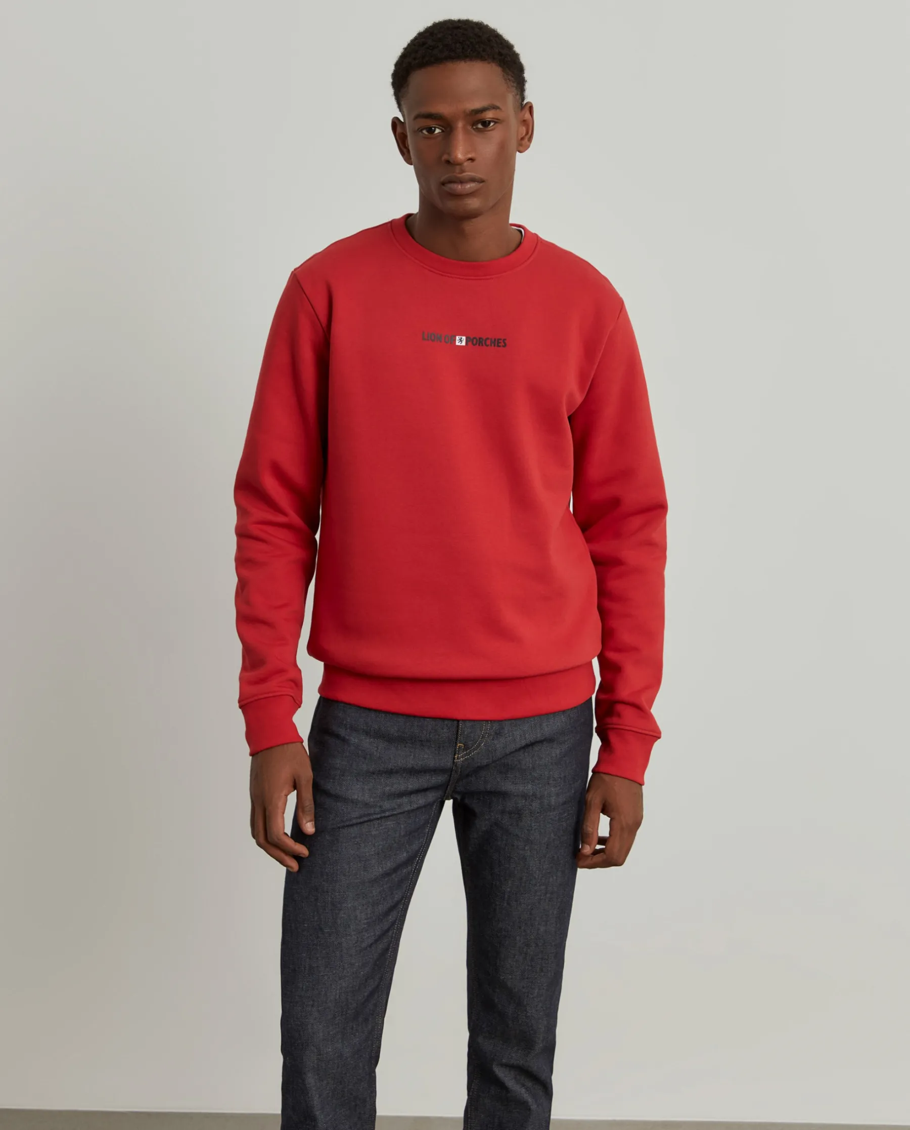 LION OF PORCHES Sweats^Sweater com estampado e interior polar