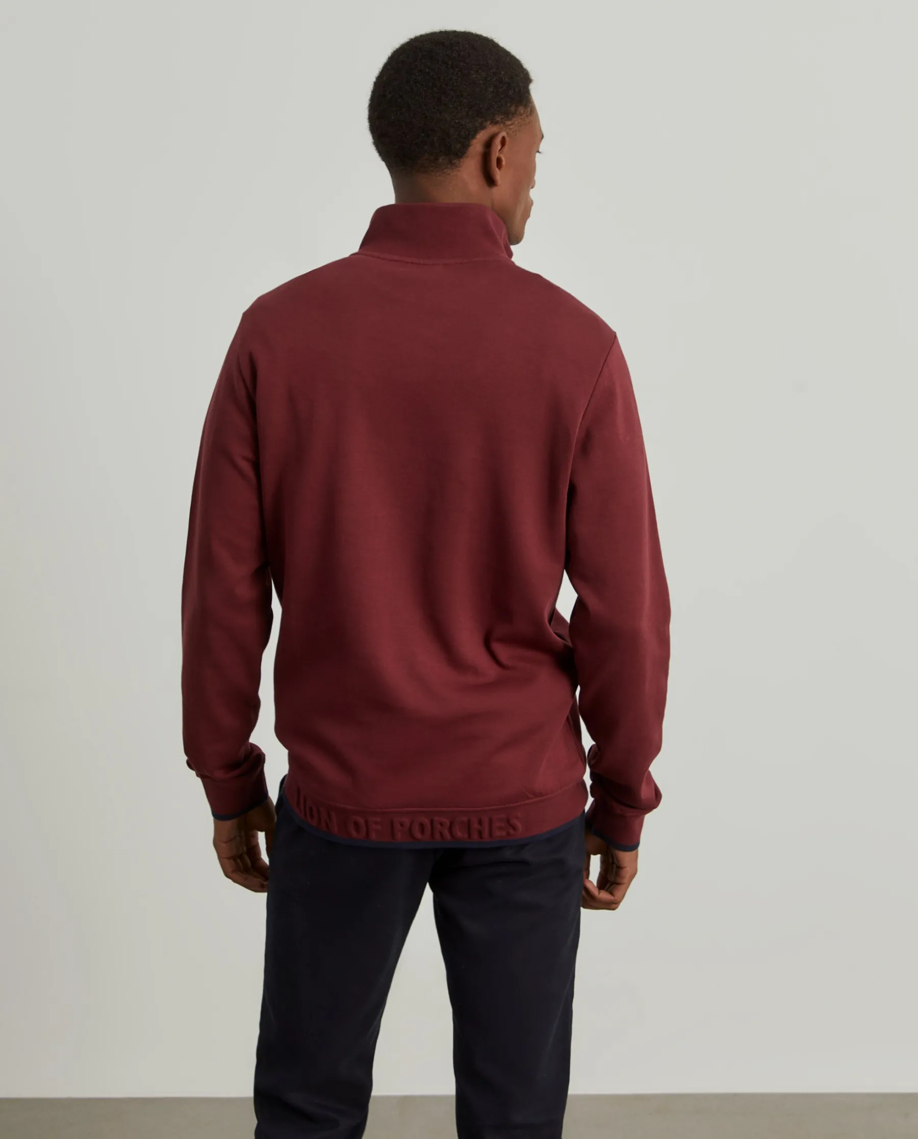 LION OF PORCHES Sweats^Sweater com fecho em algodão