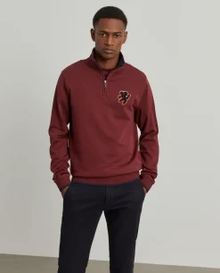 LION OF PORCHES Sweats^Sweater com fecho em algodão