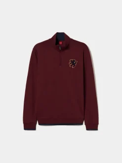 LION OF PORCHES Sweats^Sweater com fecho em algodão