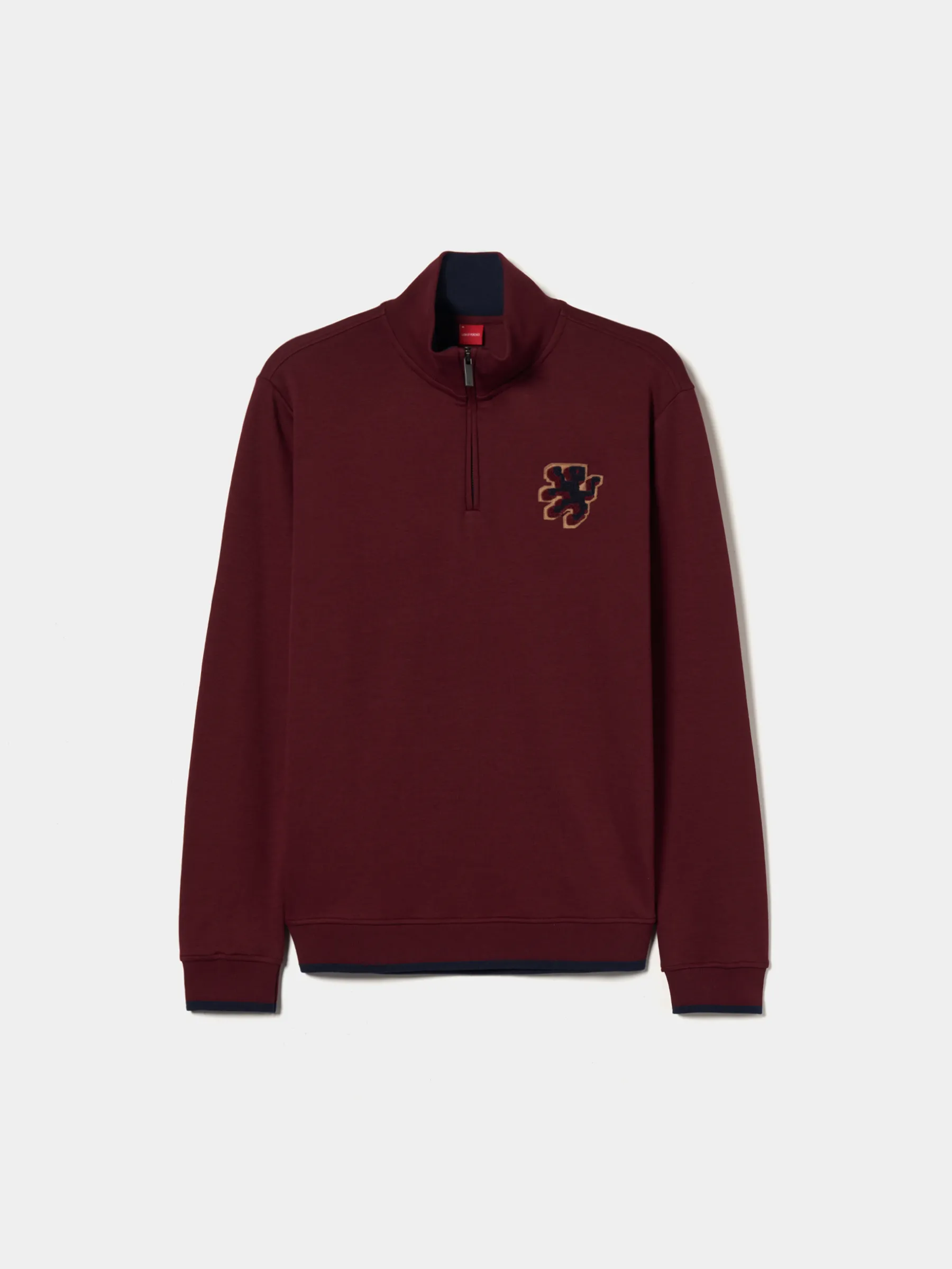LION OF PORCHES Sweats^Sweater com fecho em algodão