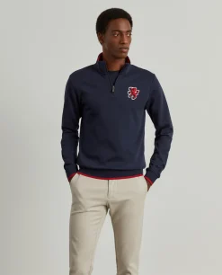 LION OF PORCHES Sweats^Sweater com fecho em algodão