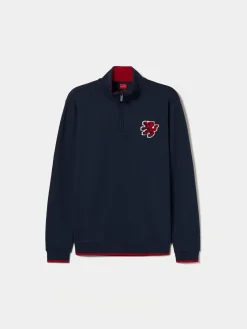 LION OF PORCHES Sweats^Sweater com fecho em algodão
