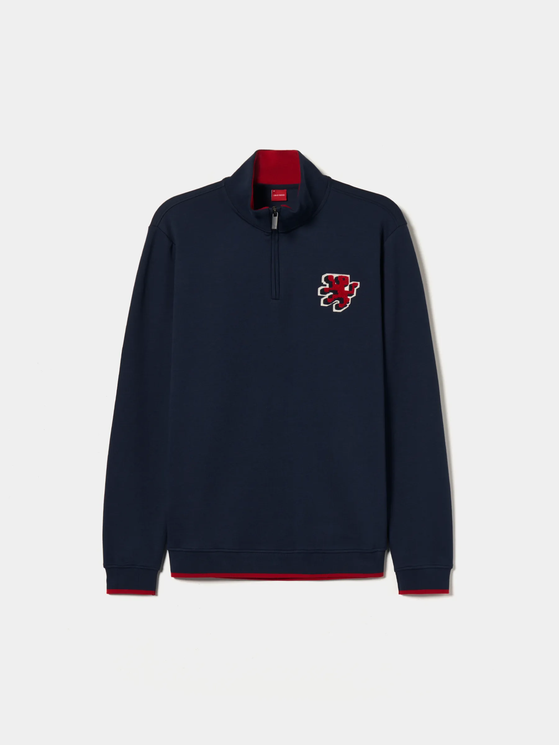 LION OF PORCHES Sweats^Sweater com fecho em algodão