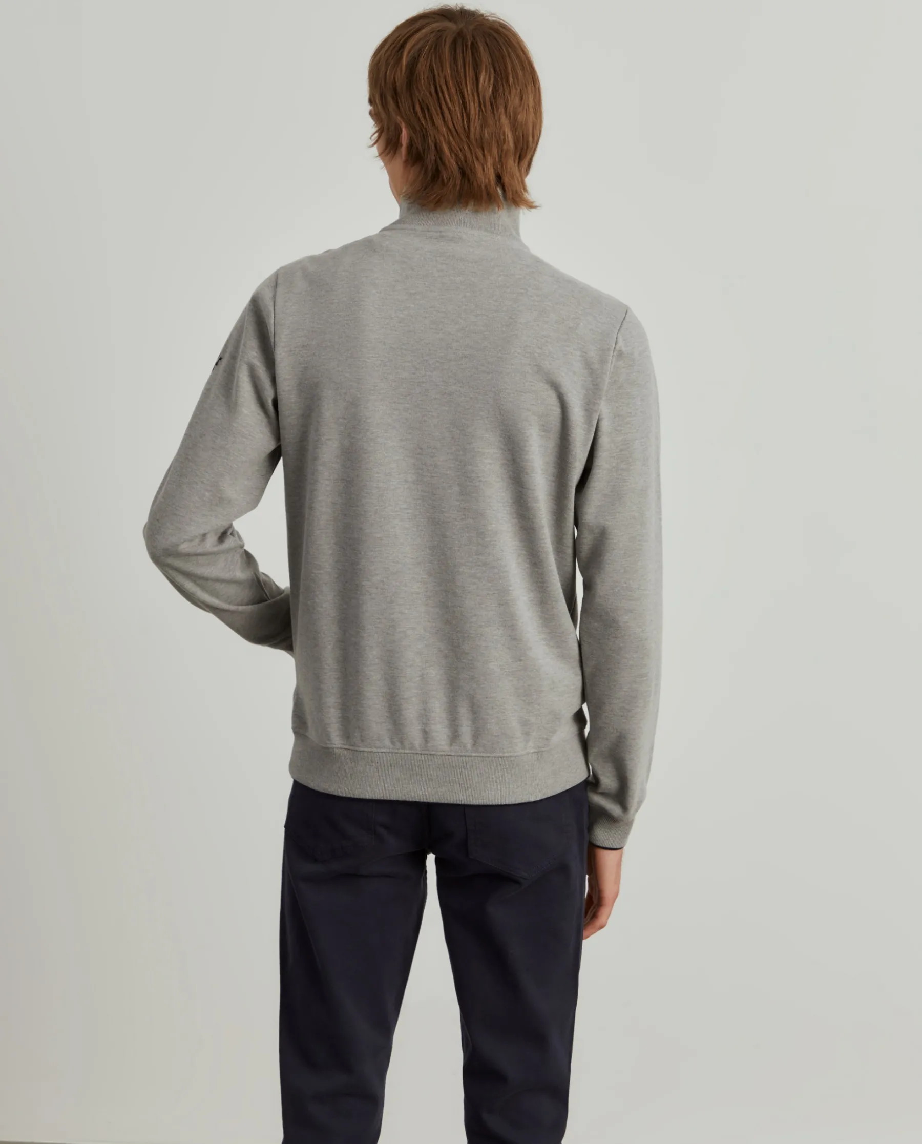 LION OF PORCHES Sweats^Sweater com fecho em contraste
