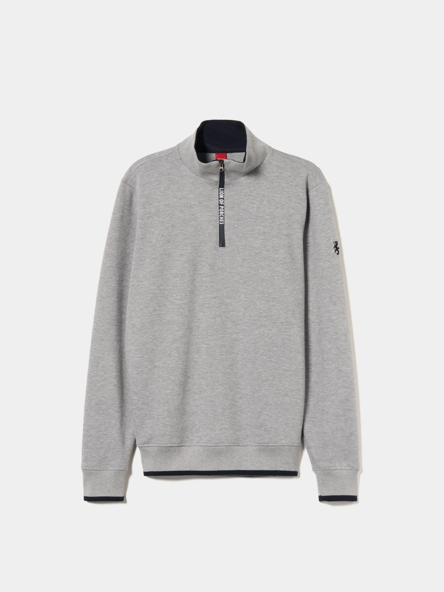 LION OF PORCHES Sweats^Sweater com fecho em contraste