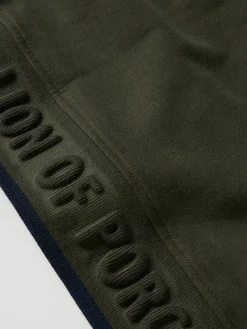 LION OF PORCHES Sweats^Sweater de algodão com botões e meio fecho