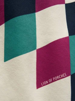 LION OF PORCHES Camisolas^Sweater de algodão com capuz