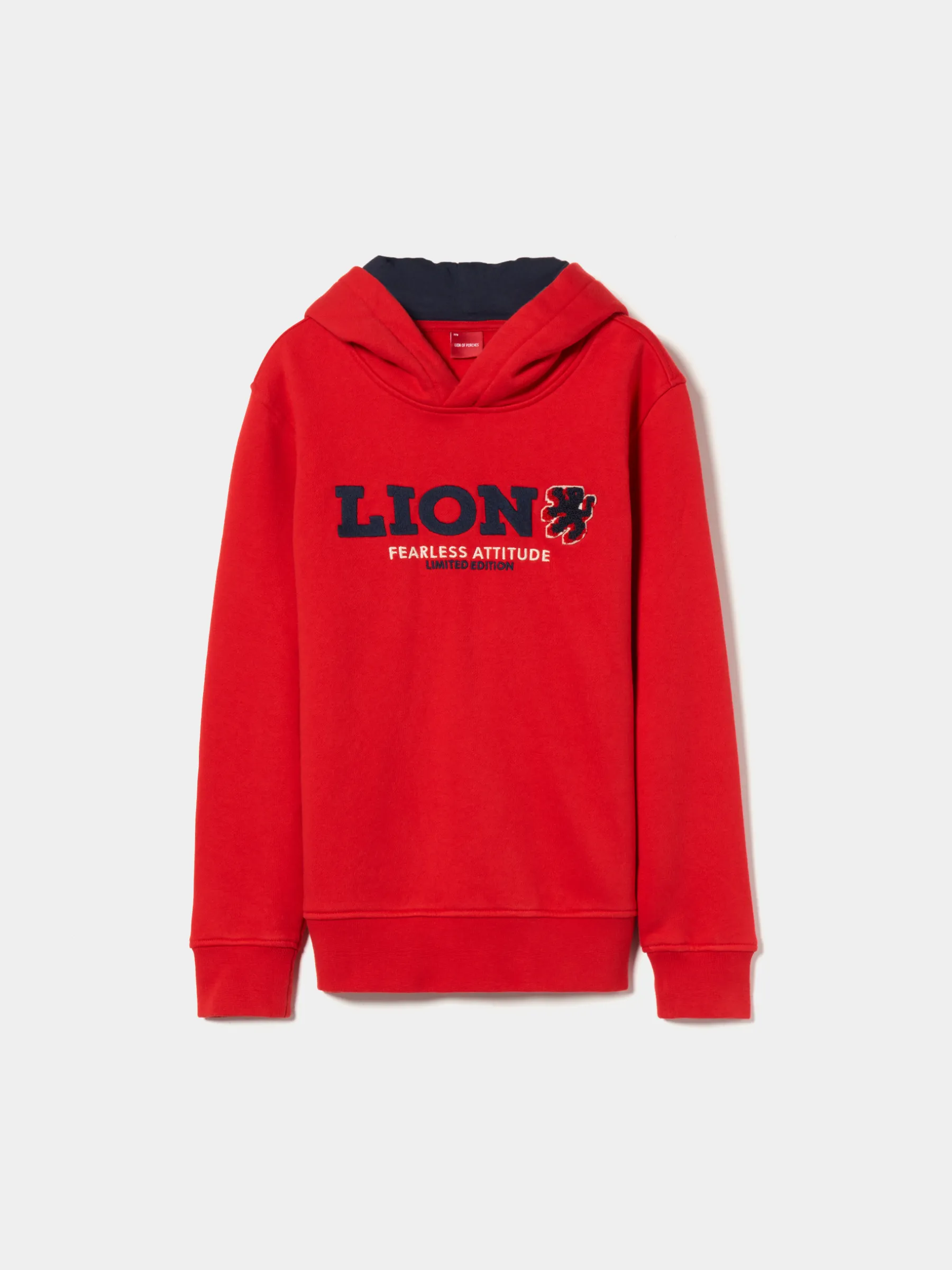 LION OF PORCHES Sweats^Sweater de algodão com capuz