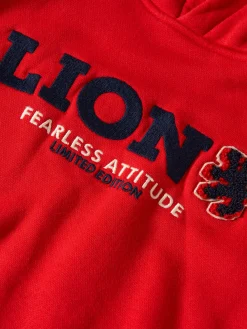 LION OF PORCHES Sweats^Sweater de algodão com capuz