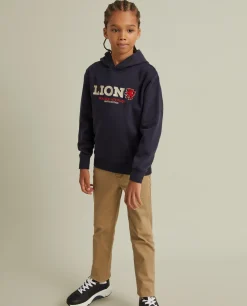 LION OF PORCHES Sweats^Sweater de algodão com capuz