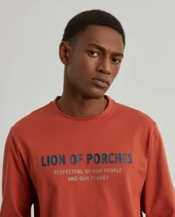 LION OF PORCHES Camisolas^Sweater de algodão com estampado