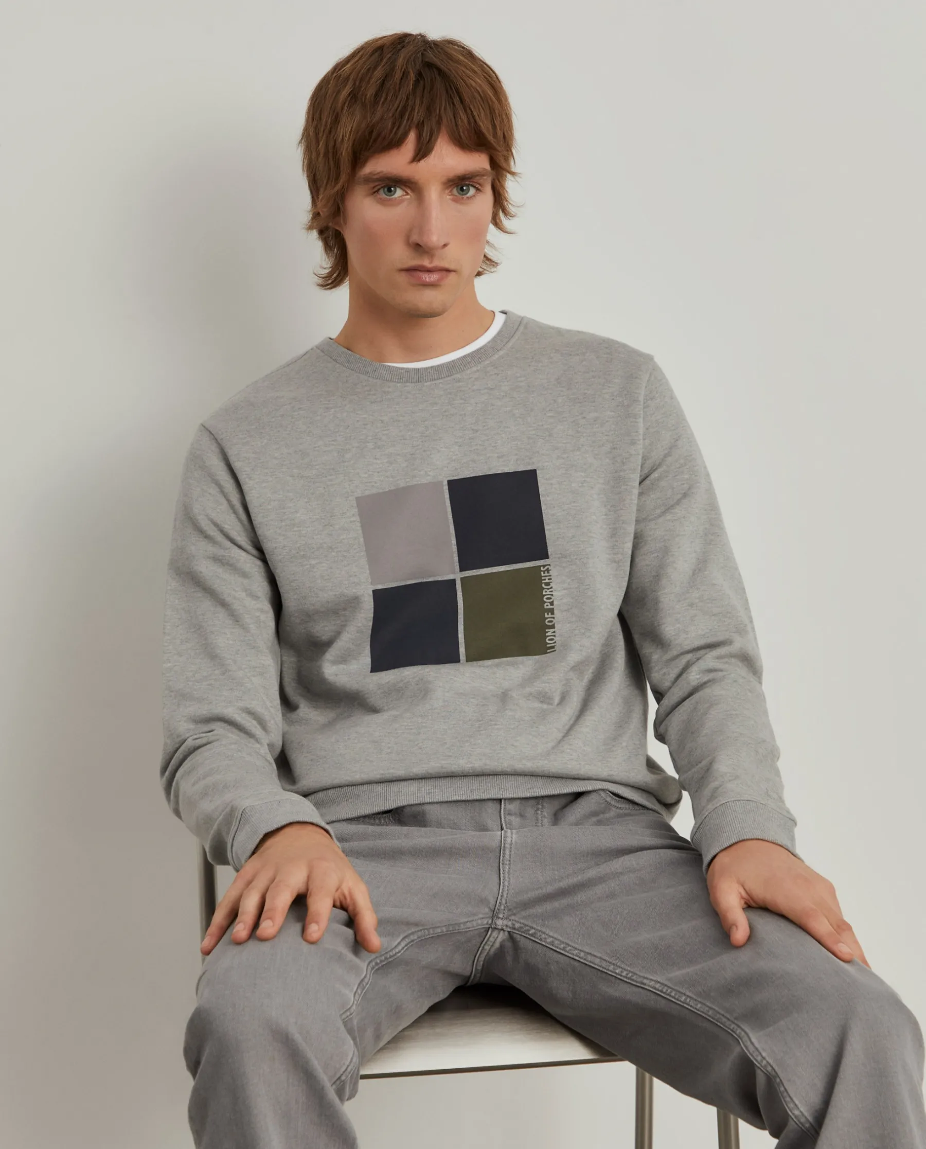 LION OF PORCHES Sweats^Sweater de algodão com estampado