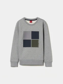 LION OF PORCHES Sweats^Sweater de algodão com estampado