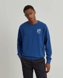 LION OF PORCHES Sweats^Sweater de algodão com logo