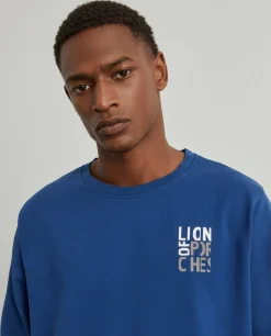 LION OF PORCHES Sweats^Sweater de algodão com logo