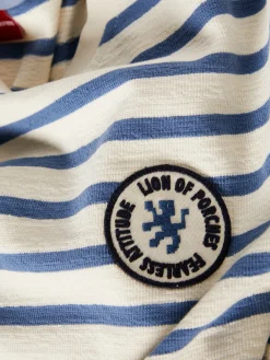 LION OF PORCHES Sweats^Sweater de algodão com padrão de riscas