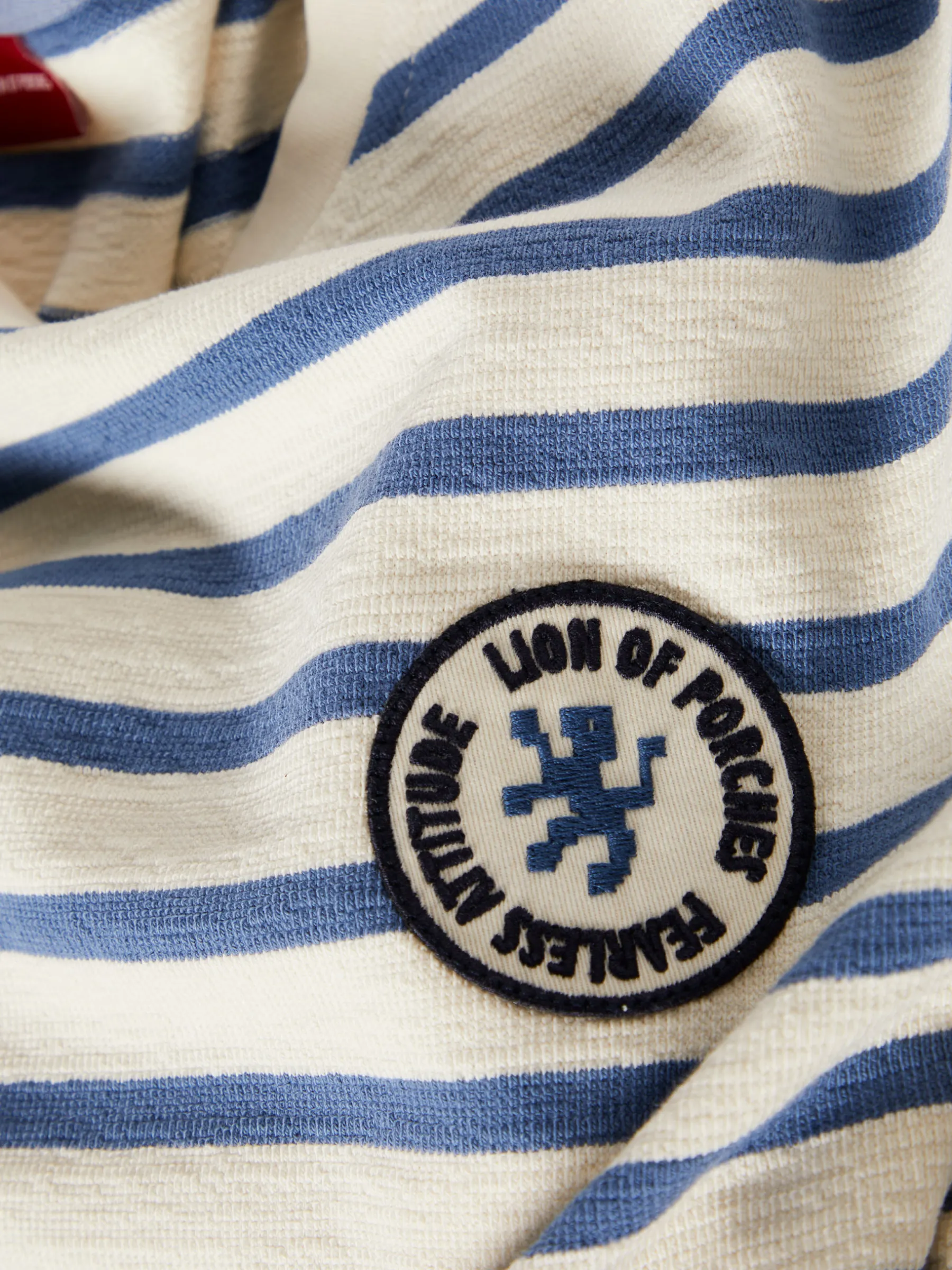 LION OF PORCHES Sweats^Sweater de algodão com padrão de riscas