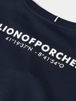 LION OF PORCHES Sweats^Sweater de algodão decote redondo