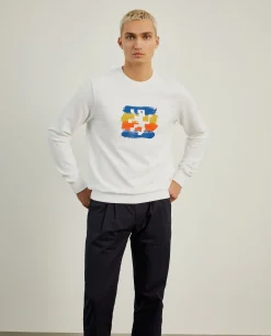 LION OF PORCHES Sweats^Sweater de gola redonda com estampado