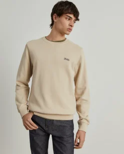 LION OF PORCHES Sweats^Sweater decote redondo em malha piqué