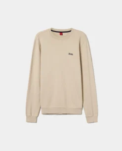 LION OF PORCHES Sweats^Sweater decote redondo em malha piqué